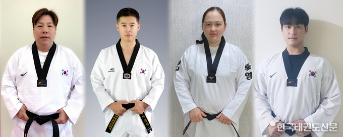 청각부문 국가대표 지도자인 권태성 감독, 이경석, 이선미 코치, 김민성 트레이너(좌측부터)