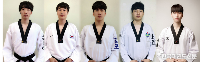 청각부문 국가대표 남자선수인 이로운, 오원종, 이학성, 최상규, 김정우(좌측부터)