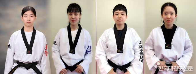 청각부문 국가대표 여자선수인 한다영, 이진영, 박신영, 최수빈(좌측부터)