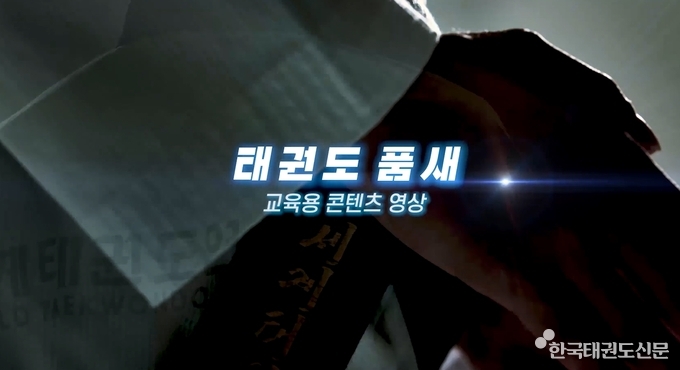 국기원 세계태권도연수원(WTA)이 ‘태권도 품새 교육용 콘텐츠 영상’을 개발했다. 사진은 ‘태권도 품새 교육용 콘텐츠 영상’ 캡처 화면.