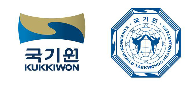 국기원의 기존 CI 기본형(왼쪽)과 새 CI 기본형.