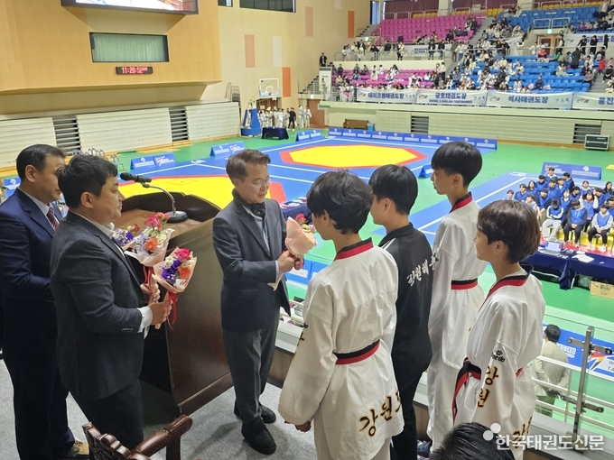 지난 10월 춘천레저 태권도 조직위원회 출범식(출처:춘천시청)