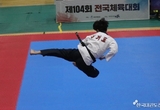 경기도. 제104회 전국체육대회 태권도 품새 종목 금빛으로 물들이다