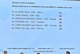 세계태권도연맹 조정원 총재 6연임 성공... KTA 양진방 회장 수석부총재 당선